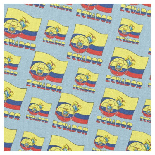 Ecuadoriaanse voetbal en vlag stof (Close Up)