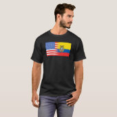 Ecuadorian American Flag Ecuador USA T-shirt (Voorkant volledig)