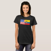 Ecuadorian American Flag Ecuador USA T-shirt (Voorkant volledig)
