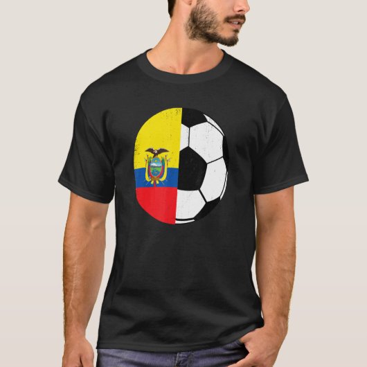 Ecuadorian Flag Soccer Fans Football   Ecuador T-shirt (Voorkant)