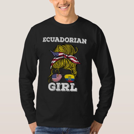 Ecuadorian Girl Ecuador Roots T-shirt (Voorkant)