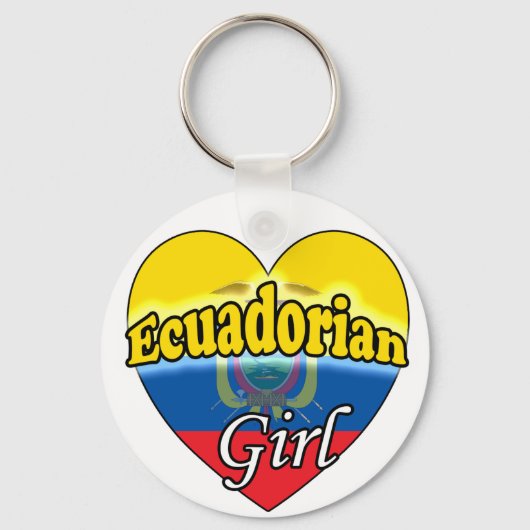 Ecuadorian Girl Sleutelhanger (Voorkant)