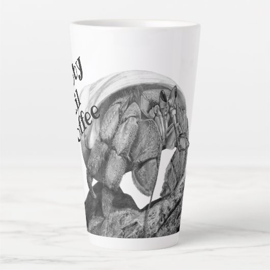 Ecuadorian Hermit Crab Art Coenobita Compressus Latte Mok (Voorkant)