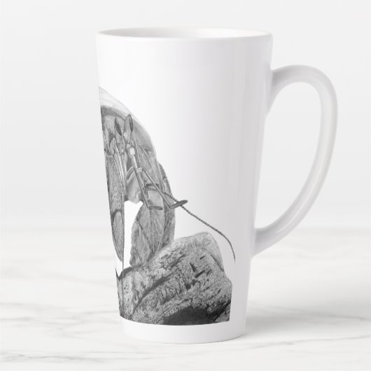 Ecuadorian Hermit Crab Art Coenobita Compressus Latte Mok (Rechts)