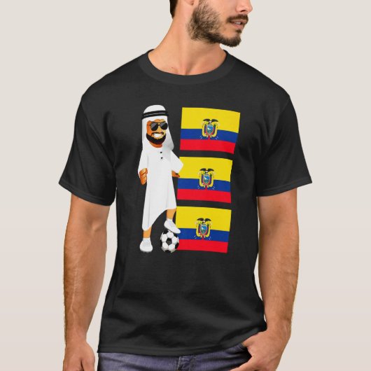 Ecuadorian Sheik Ecuador Flag Soccer T-shirt (Voorkant)