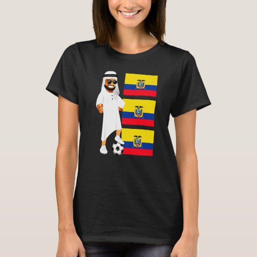 Ecuadorian Sheik Ecuador Flag Soccer T-shirt (Voorkant)