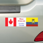 Ecuaradoriaans-canadese bumperstickers (Op auto)