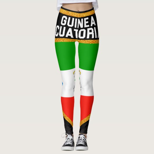 Ecuatoriale vlag van Guinee Leggings (Voorkant)