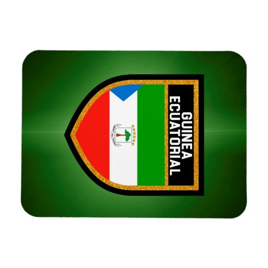 Ecuatoriale vlag van Guinee Magneet (Horizontaal)