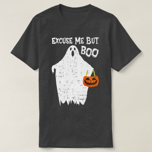 Ecuse me, maar Boo Funny Cute Ghost Funny Hallowee T-shirt (Design voorkant)