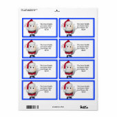 Ecustrarmeure kerst etiket (Full Sheet)