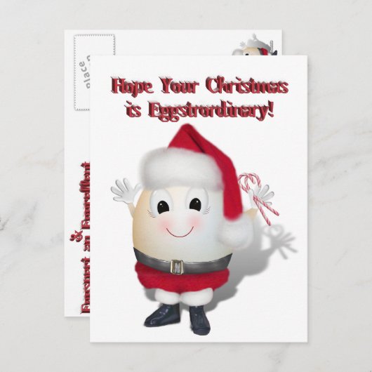 Ecustrarmeure kerst feestdagenkaart (Voorkant / Achterkant)