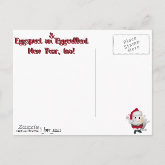 Ecustrarmeure kerst feestdagenkaart (Achterkant)