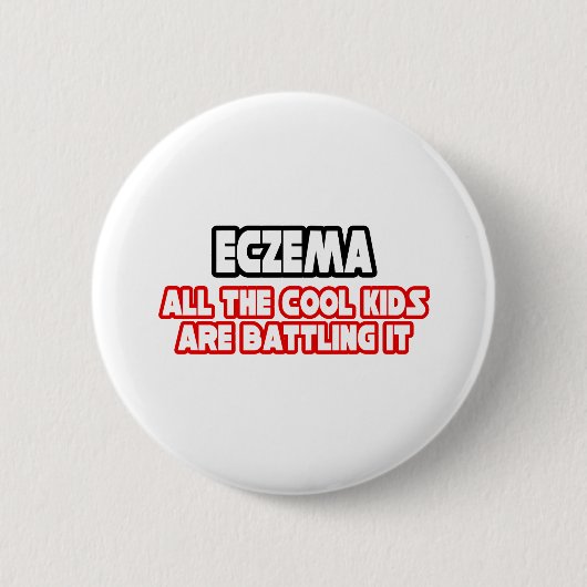 Eczeem...Koel Kinder Ronde Button 5,7 Cm (Voorkant)