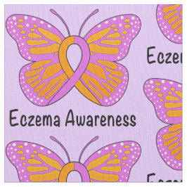 Eczema Awareness Butterfly of Hope Stof