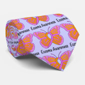 Eczema Awareness Butterfly of Hope Stropdas (Opgerold)