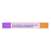 Eczema Awareness Pattern Ribbon Grosgrain Lint (Voorkant)