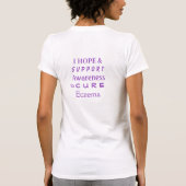 Eczema Awareness Ribbon Angel Art Shirten T-shirt (Achterkant)