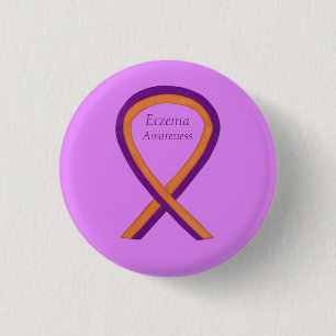 Eczema Awareness Ribbon Custom Art Pin Buttonnen Ronde Button 3,2 Cm