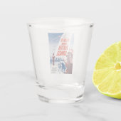 Ed bossen Plan 9 van kogelglas in de ruimte Shot Glas (Achterkant)
