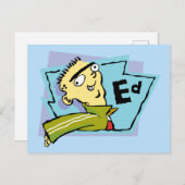 Ed Character Graphic Briefkaart (Voorkant / Achterkant)