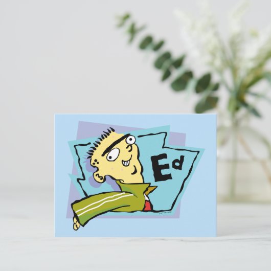 Ed Character Graphic Briefkaart (Staand voorkant)