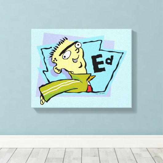 Ed Character Graphic Canvas Afdruk (Insitu (Houten vloer))