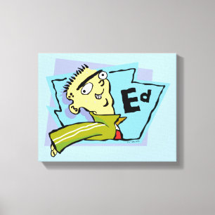 Ed Character Graphic Canvas Afdruk