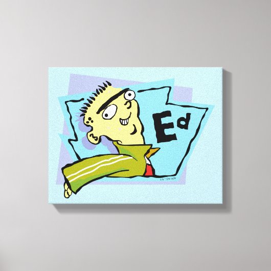 Ed Character Graphic Canvas Afdruk (Voorkant)