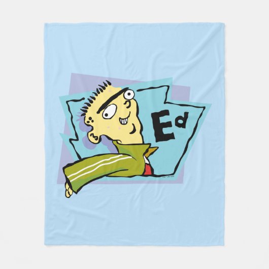 Ed Character Graphic Fleece Deken (Voorkant)