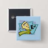 Ed Character Graphic Vierkante Button 5,1 Cm (Voorkant /achterkant)