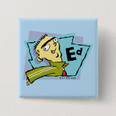 Ed Character Graphic Vierkante Button 5,1 Cm (Voorkant)