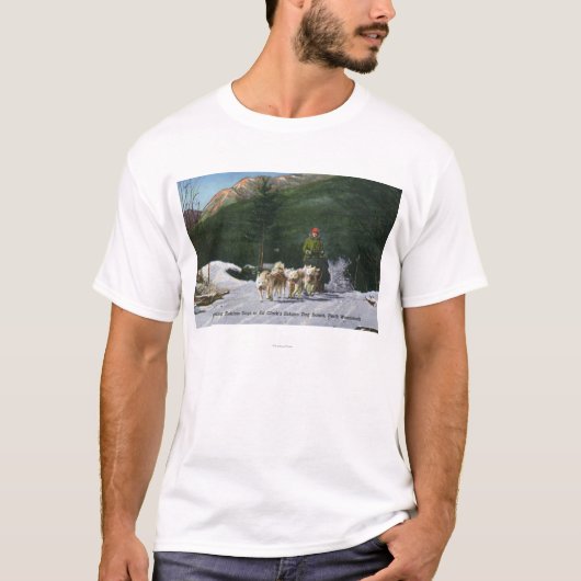 Ed Clark's Eskimo Dog Ranch, Dogsledding T-shirt (Voorkant)