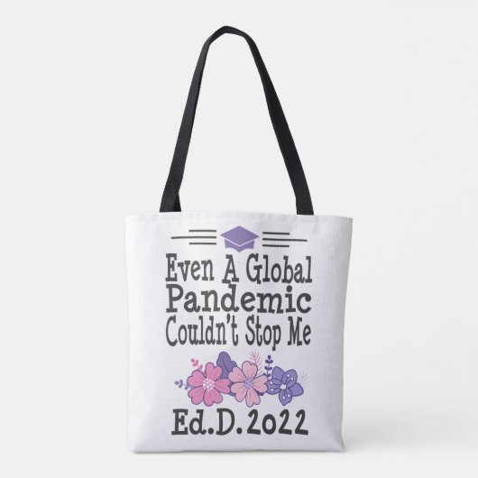 Ed.d Afstuderen 2022 zelfs een pandemie Tote Bag (Achterkant)