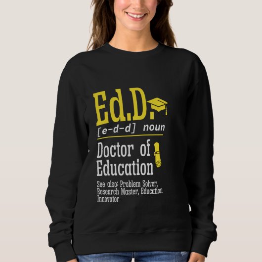 Ed.D. Doctoraat Afstuderen Definition Doctor of Ed Trui (Voorkant)