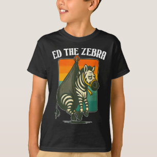 Ed de Zebra gevangen, vergeet nooit Ed, grappige a T-shirt
