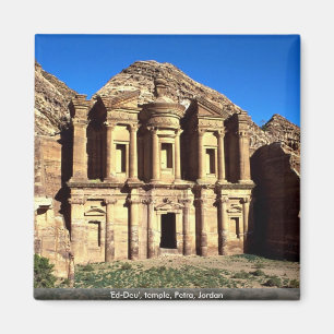 Ed-Deu, tempel, Petra, Jordanië Magneet