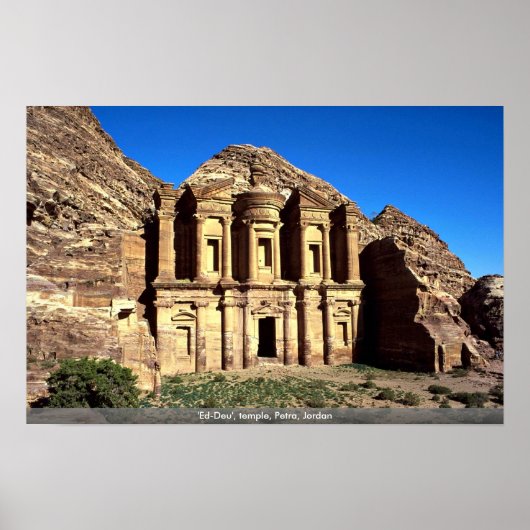 Ed-Deu, tempel, Petra, Jordanië Poster (Voorkant)