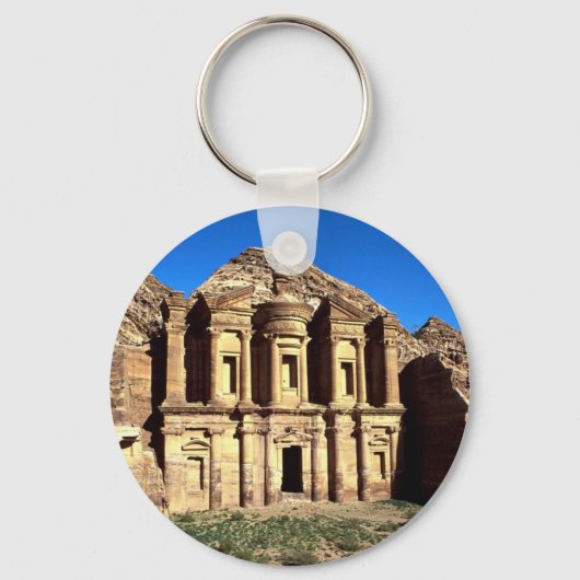 Ed-Deu, tempel, Petra, Jordanië Sleutelhanger (Voorkant)