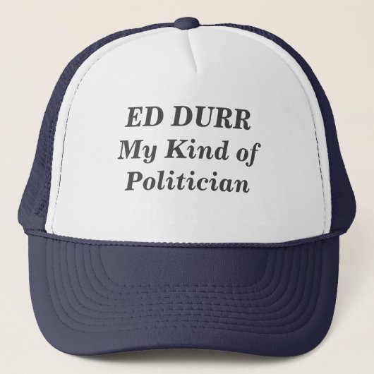 Ed Durr New Jersey State Senate Trucker Hat Pet (Voorkant)