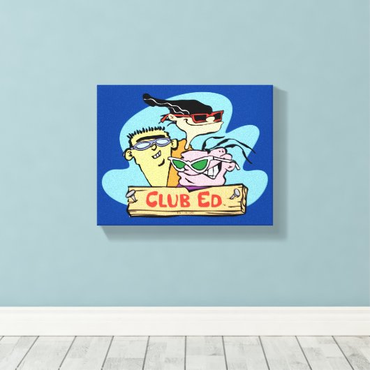 Ed, Edd, n Eddy - Club Ed Canvas Afdruk (Insitu (Houten vloer))