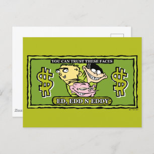 Ed, Edd, n Eddy Dollar Bill Briefkaart