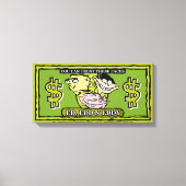Ed, Edd, n Eddy Dollar Bill Canvas Afdruk (Voorkant)