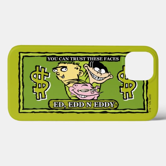 Ed, Edd, n Eddy Dollar Bill Case-Mate iPhone Case (Achterkant (horizontaal))