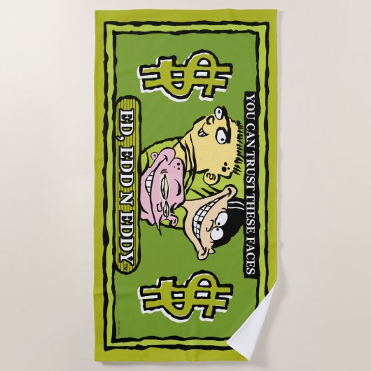 Ed, Edd, n Eddy Dollar Bill Strandlaken (Voorkant)