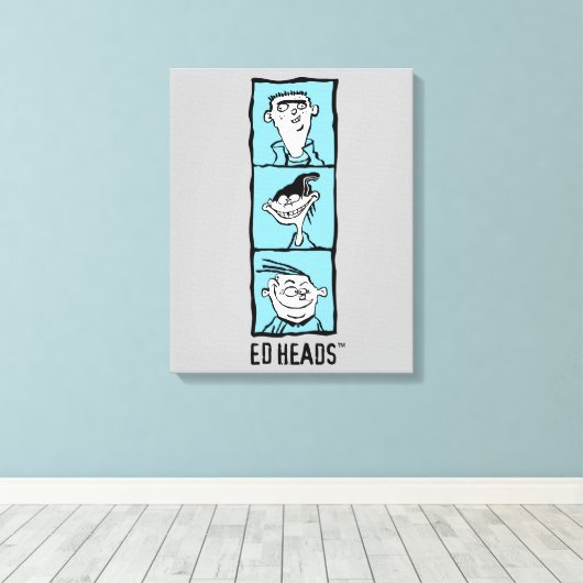 Ed, Edd, n Eddy - Ed Head Canvas Afdruk (Insitu (Houten vloer))