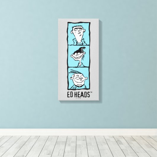 Ed, Edd, n Eddy - Ed Head Canvas Afdruk (Insitu (Houten vloer))