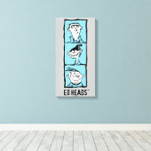 Ed, Edd, n Eddy - Ed Head Canvas Afdruk (Insitu (Houten vloer))