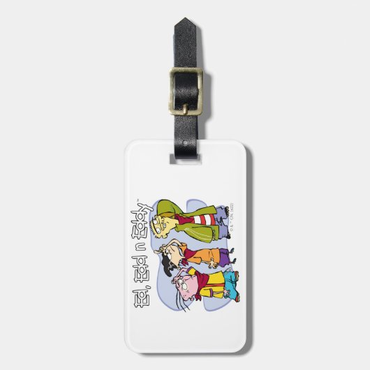 Ed, Edd, n Eddy Hand Signs Bagagelabel (Voorkant verticaal)
