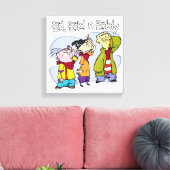 Ed, Edd, n Eddy Hand Signs Canvas Afdruk (Insitu (Woonkamer))